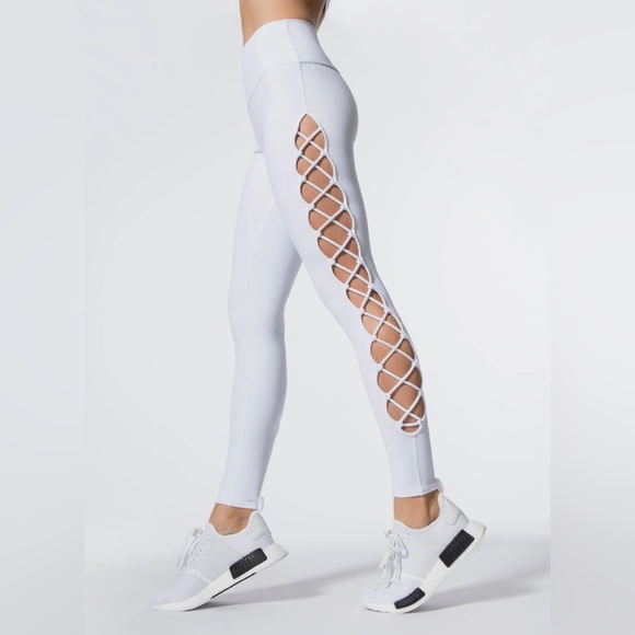 Alo Yoga Interlace Legging - white M - Picture 1 of 6